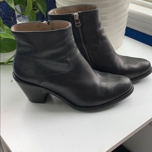 All Saints leather booties 40